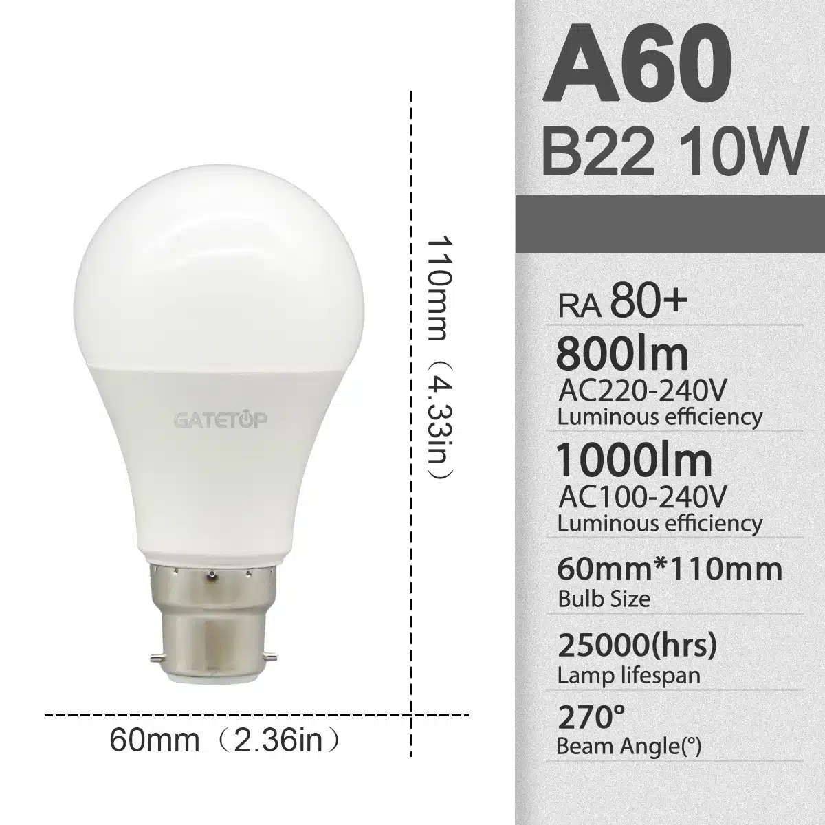 10Pack B22 LED bulb Lamp 220V 110V No flicker 8W 9W 12W 18W 24W Hight birght Warm lighting for home derection - 画像 (13)