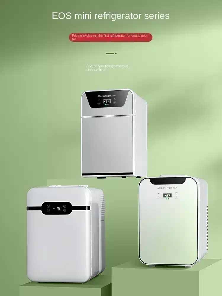 220V Mini Refrigerator Small Household Dormitory Car Mounted Refrigerator Mini Student Refrigeration Single Person Small C - 画像 (3)