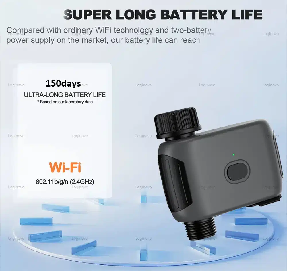 Tuya WIFI Garden Watering Timer Automatic Sprinkle Water Timer Valve Smart Home Automation Irrigation System For Alexa Google - 画像 (2)