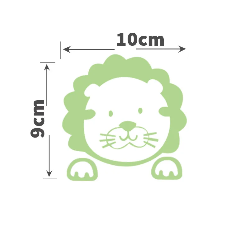 Green Fluorescent Fairy Moon Stars Kid Home Hint Decoration Toys Luminous Paint Cartoon Switch Wall Sticker Glow In The Dark Cat - 画像 (7)