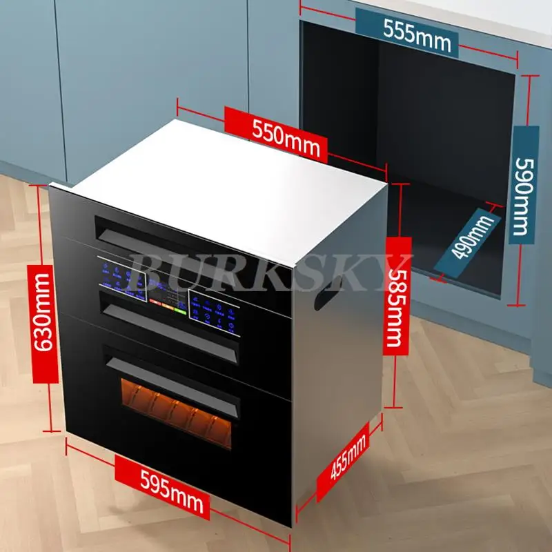 Kitchen Storage Supplies Built-in Disinfection Kitchen Cabinet And Storage 120L Capacity High Temperature Disinfection Cupboard - 画像 (5)
