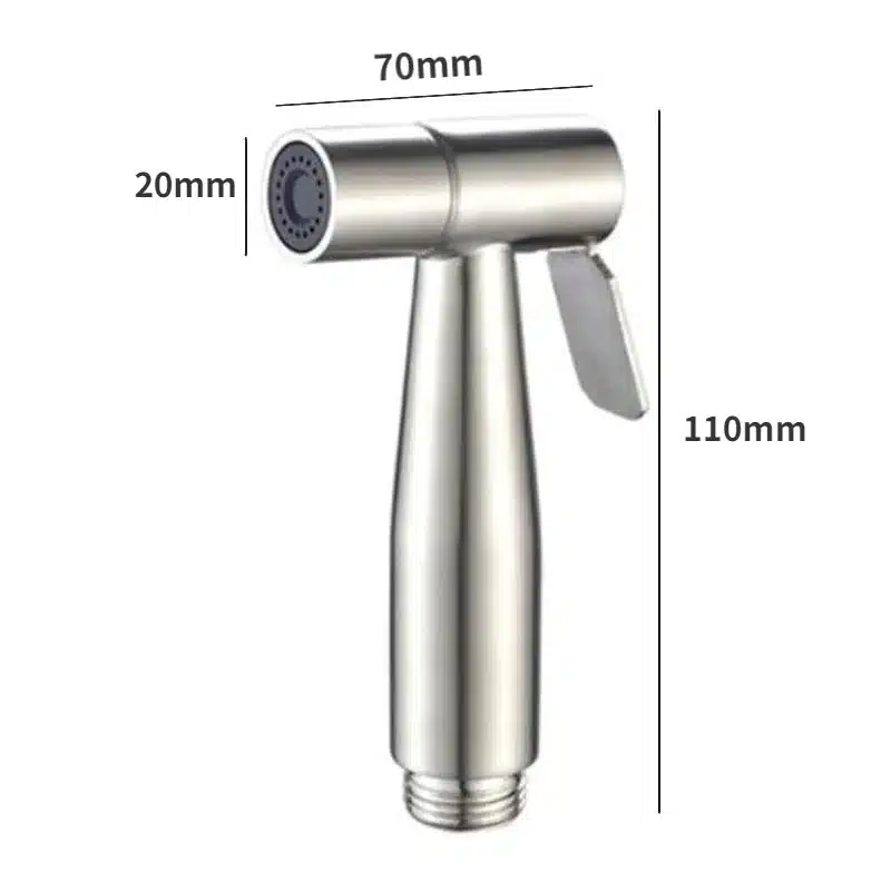 Handheld Toilet Bidet Faucet Sprayer Stainless Steel Bathroom Bidet Spraye Set Hand Sprayer Shower Head Self Cleaning No Punch - 画像 (7)