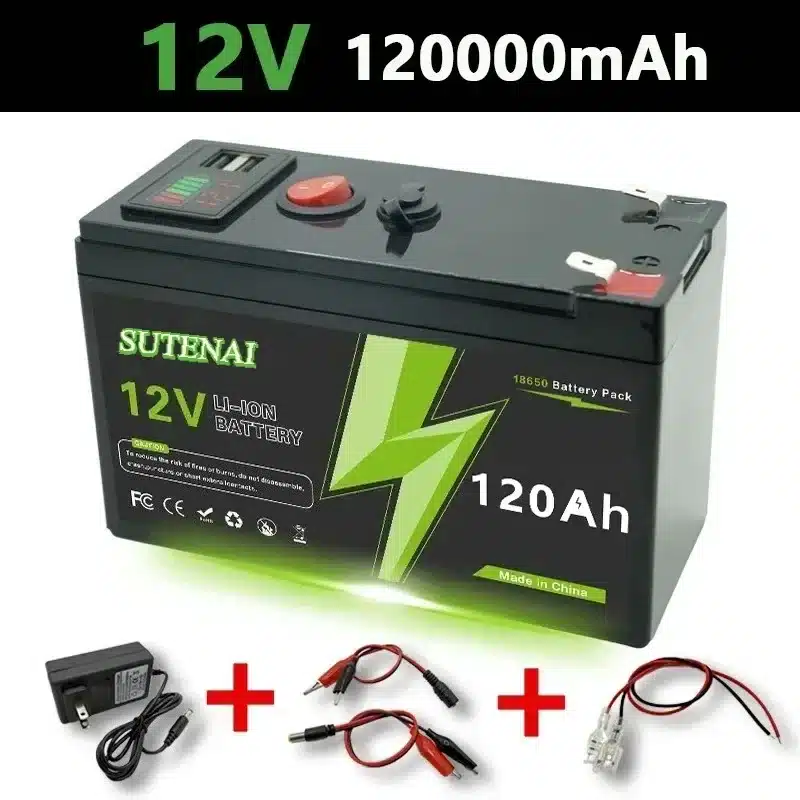 12V Lithium Battery 150Ah LiFePO4 4000+ Deep Cycles Built-in BMS,10-Year Lifetime,for UPS, Kayak Fish Finder, Solar Panel,Radio - 画像 (11)