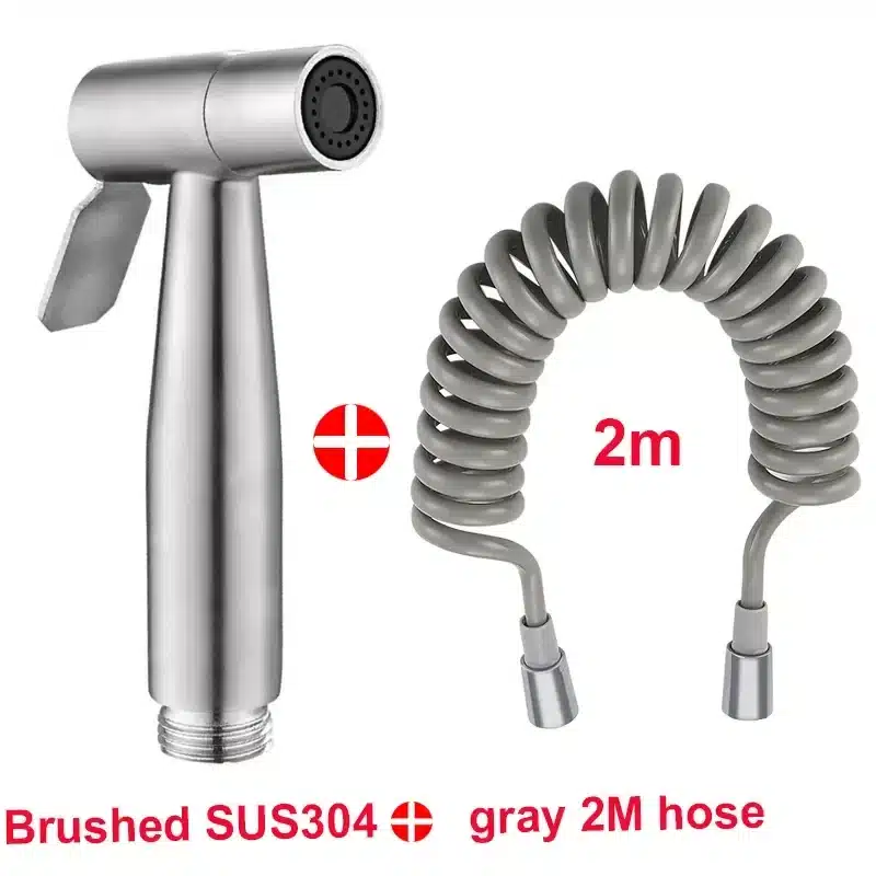 304 Stainless Steel Spray Gun Shower Handheld Bidet Sprayer Set Handheld Toilet Bidet Faucet Sprayer Shower Nozzle Self Cleaning - 画像 (9)