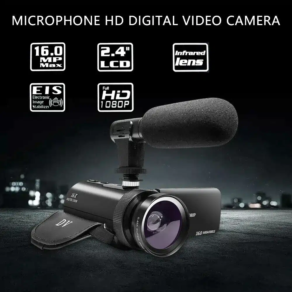 DV Video Recorder Camcorder High-Quality Audio Recording With Microphone Digital zoom Video Camera Machine For Recording Vlogs - 画像 (2)