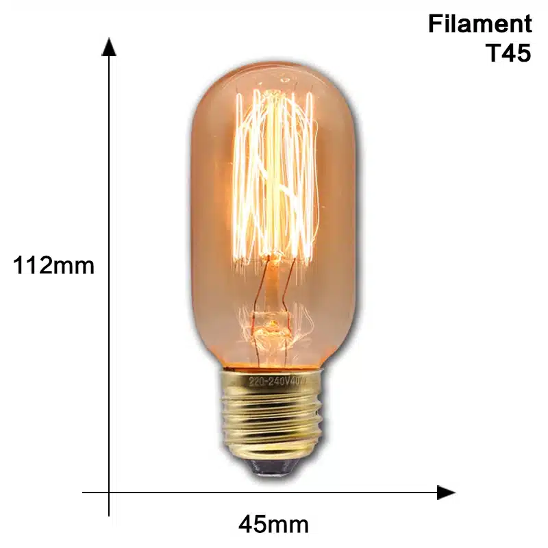 Retro Edison Bulb Lamps E27 40W 220V 110V Bedroom Industrial Loft Vintage Light Bulb For Home Decor T45 A19 ST64 G80 G95 Lamp - 画像 (8)