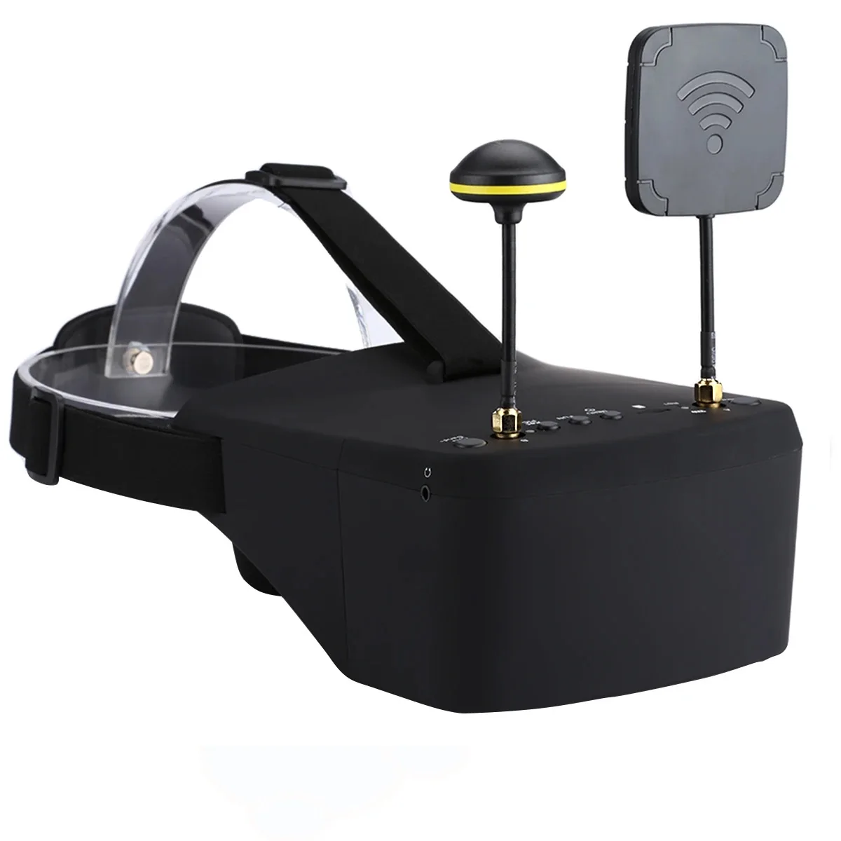 EV800D 5.8G 40CH 5 Inch 800*480 Video Headset HD DVR Diversity FPV Goggles With Battery For RC Model RC FPV Drone - 画像 (4)