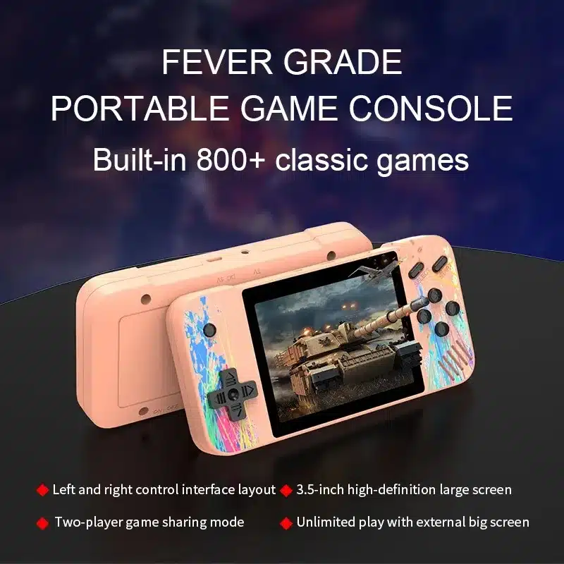 800 In 1 Games doodle Handheld Game Players Portable Retro Video Console Boy HD 3.5 Inch 1080*680 Resolution Color Screen Games - 画像 (2)
