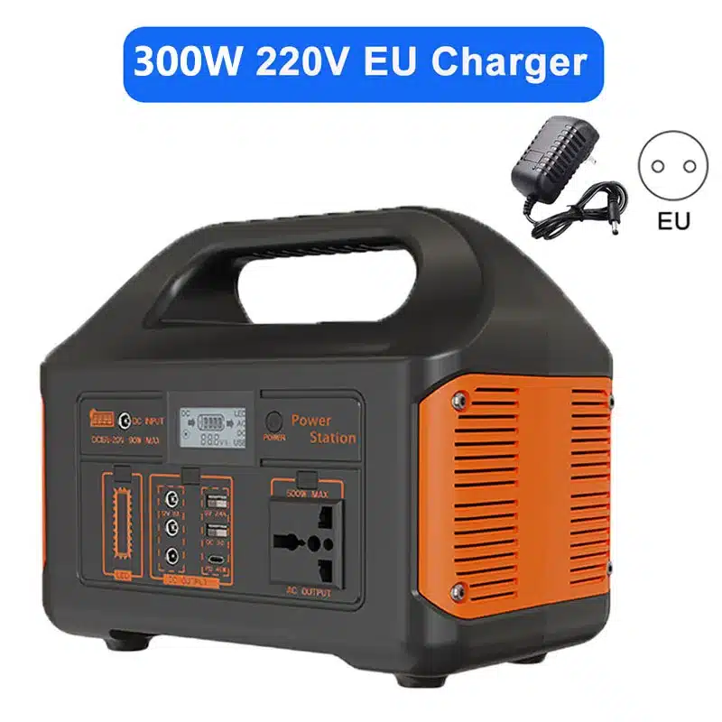 300W Portable Power Station Solar Generator 256Wh LiFePo4 Batteries 110V 220V Energy Storage LED Solar Power Bank For Camping RV - 画像 (9)