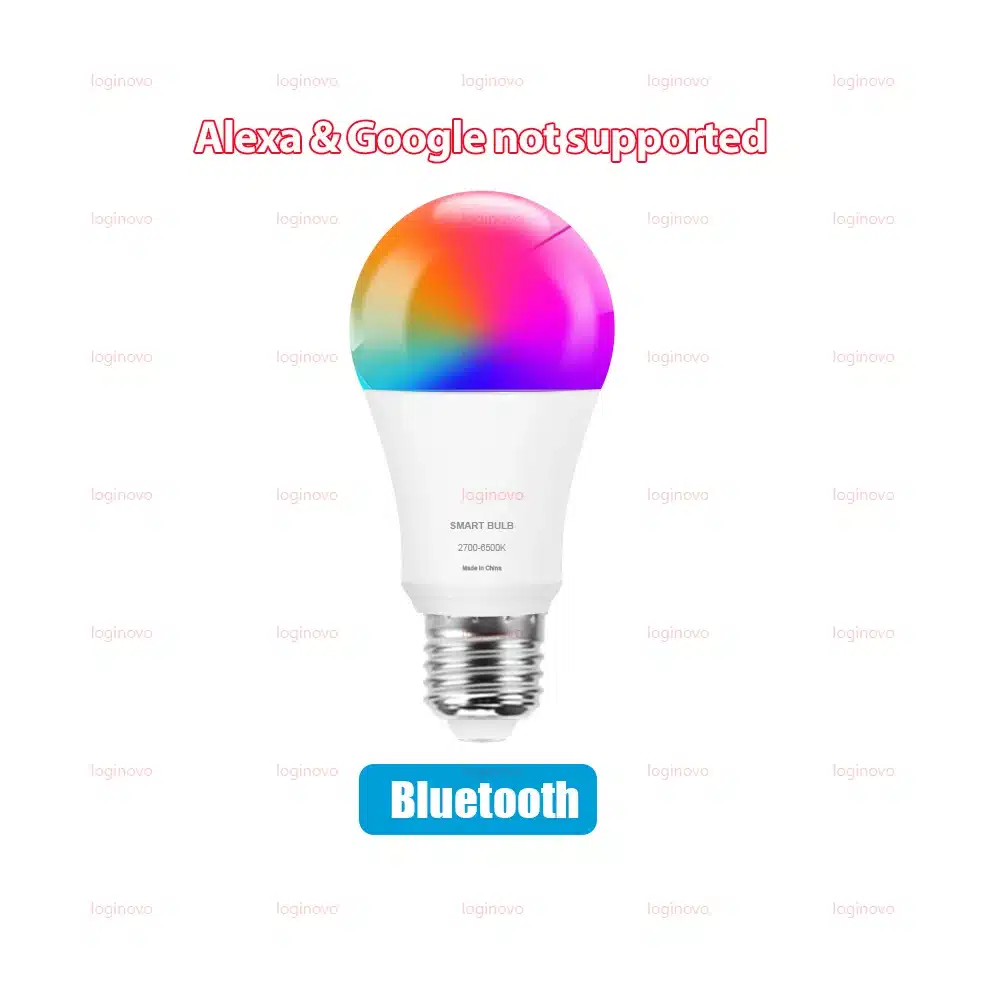 Tuya Smart LED Light Bulb E27 RGB 15W 20W Wifi Bluetooth Led Lamp Home Decor Lighting 220V 110V For Alexa Google Assistant - 画像 (8)
