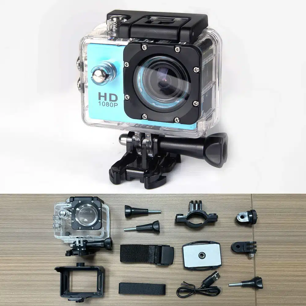 Underwater Waterproof Sports Camera Multifunctional Outdoor Riding Sports DV Skiing Diving Action Camera Video Camera For Helmet - 画像 (7)