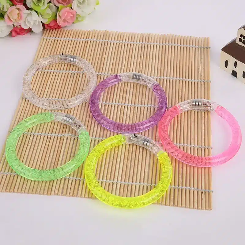 LED Luminous Bracelets Toys Wristbands LED Flashing Wrist Party Supplies Neon Light Up Bracelet Kids Toys Wedding Party Decor - 画像 (6)