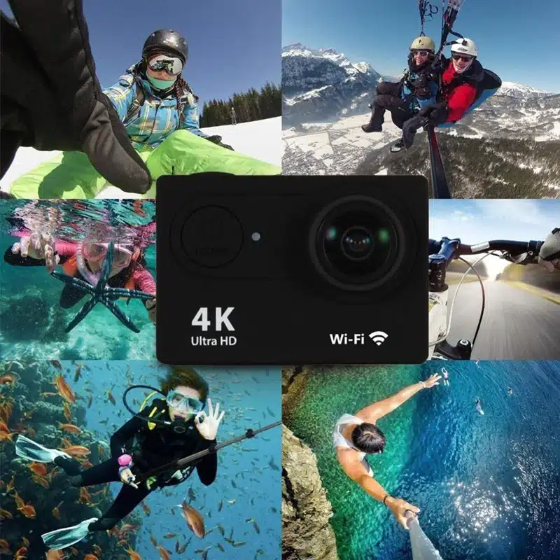 4K Action Camera 1080P/30FPS WiFi 2.0" 170D Underwater Waterproof Helmet Video Recording Camera Sports Cameras Outdoor Mini Cam - 画像 (6)