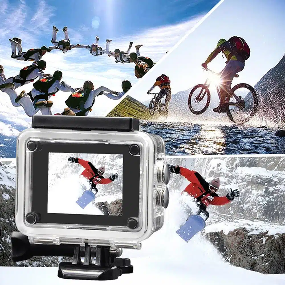 Underwater Waterproof Sports Camera Multifunctional Outdoor Riding Sports DV Skiing Diving Action Camera Video Camera For Helmet - 画像 (2)