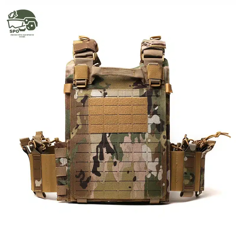 Spo Tactical Quick Release Modular Tactical Vest Personal Defense Laser Cutting Molle System Bulletproof Protection Body Armor - 画像 (4)