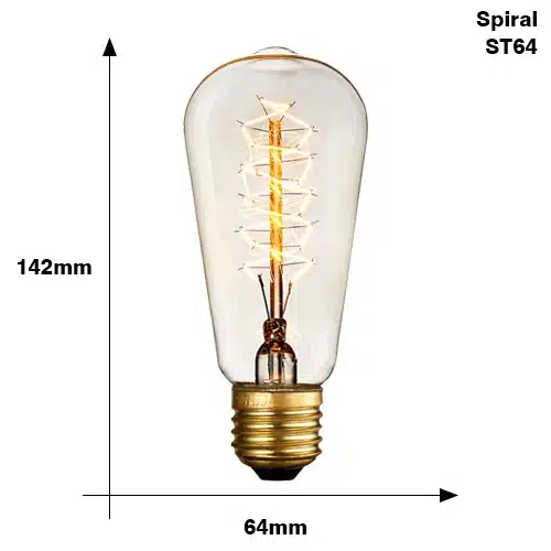 E27 Retro Edison Lamp Bulb AC 220V 40W ST64 G80 G95 G125 T225 Incandescent Lamp Dimmable Vintage Edison Light bulb - 画像 (25)
