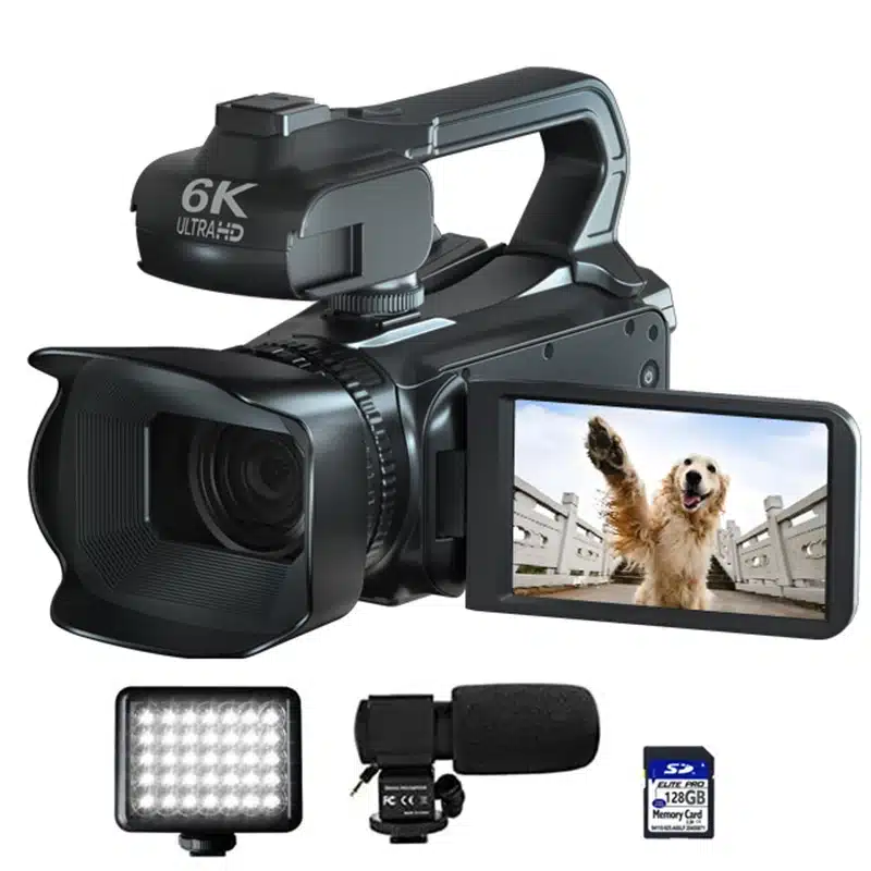 Live Streaming Vlog 6K Camera 18X Digital Zoom 64MP IR Night UHD 4.0 IPS Touch Screen WIFI Professional Video Camera - 画像 (5)