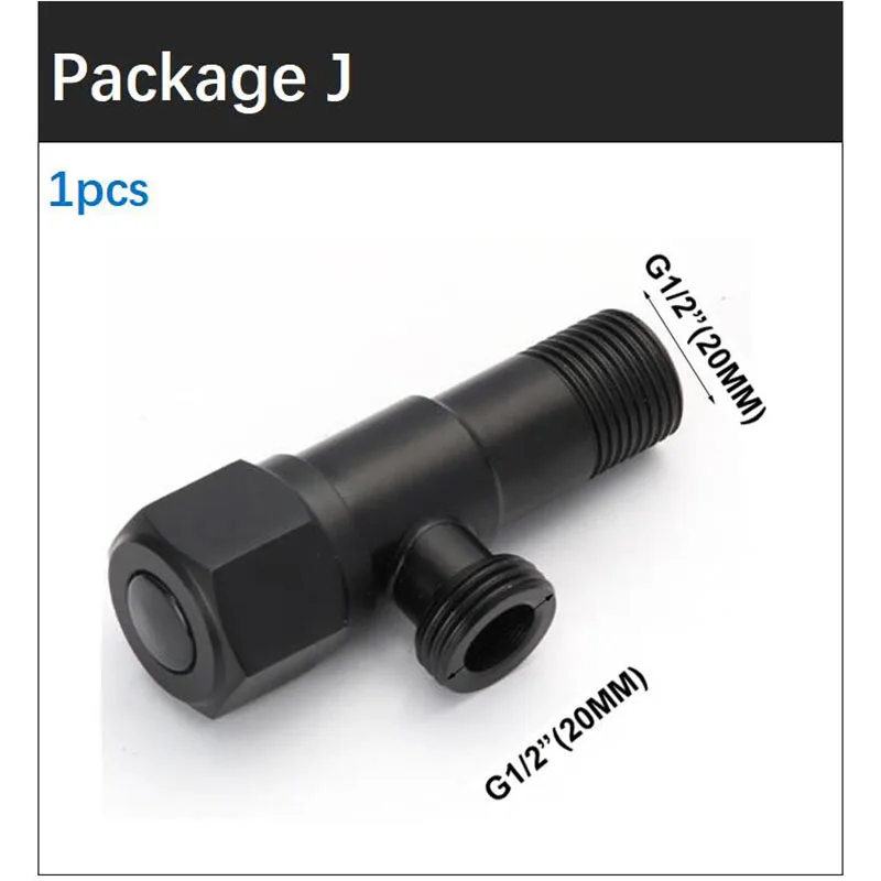 Handheld Black Toilet wash Bidet Faucet Spray Gun Sprayer shower head Anal cleaning washer WC Bathroom water valve hose holder - 画像 (15)