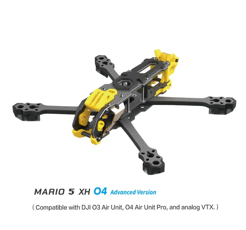 SpeedyBee Mario 5 O4 Frame Kit DC / XH Version with Carbon Fiber Plate FPV Freestyle RC Racing Drone - 画像 (5)