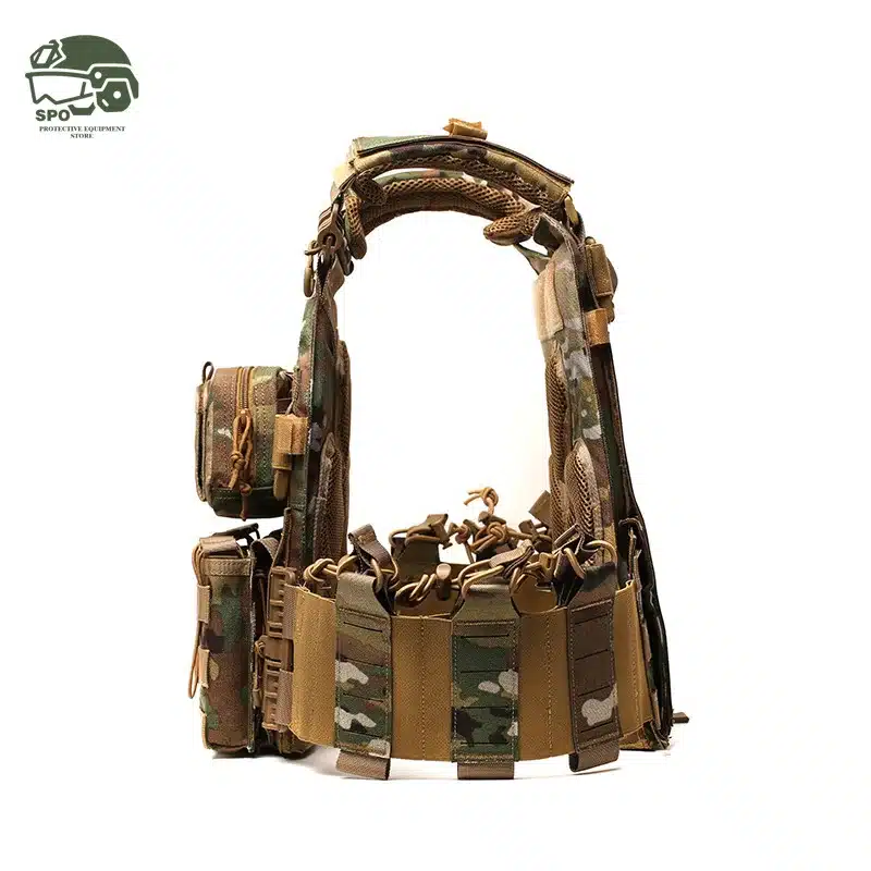 Spo Tactical Quick Release Modular Tactical Vest Personal Defense Laser Cutting Molle System Bulletproof Protection Body Armor - 画像 (3)