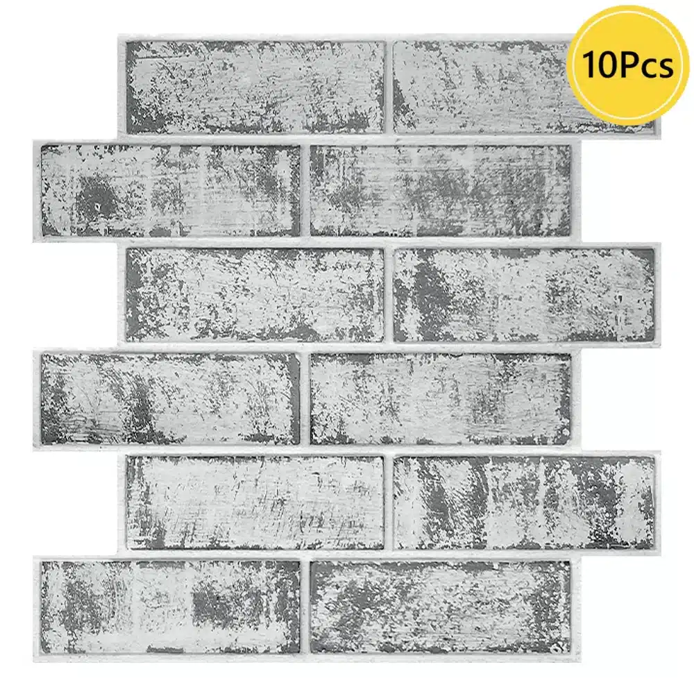 1/10pcs 3D Wall Sticker Self-adhesive Faux Brick Wall Panel Peel and Stick Kitchen Tile Backsplash Bathroom Wall Tile Sticker - 画像 (13)