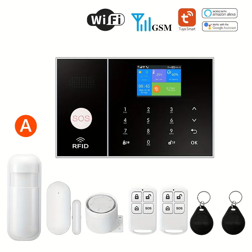Home Security Tuya Home Alarm Wireless Smart System 2G GSM Wifi Home Child Safety protection Anti-theft Camera automation - 画像 (25)