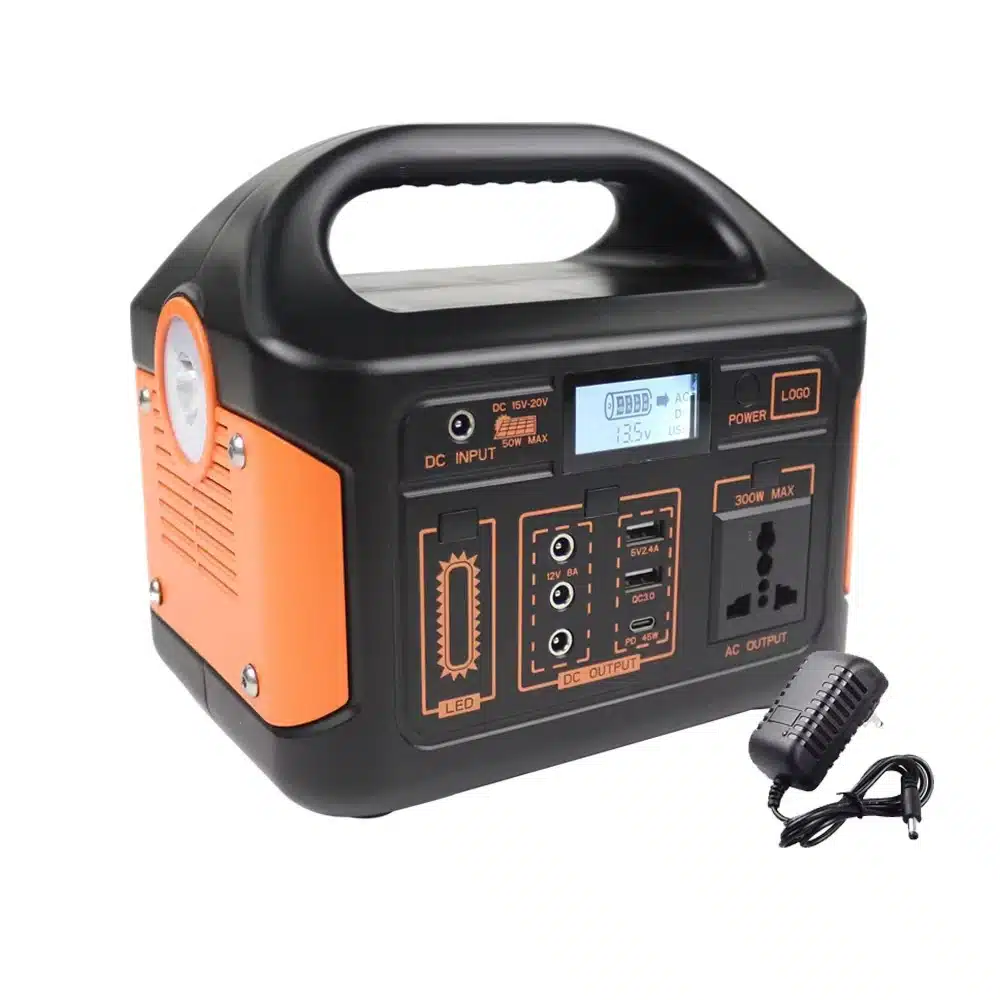 Portable Power Station 300W 500W Solar Generator 460Wh LiFePo4 Batteries 110V 220V Energy Storage Supply LED For Camping RV Trip - 画像 (10)