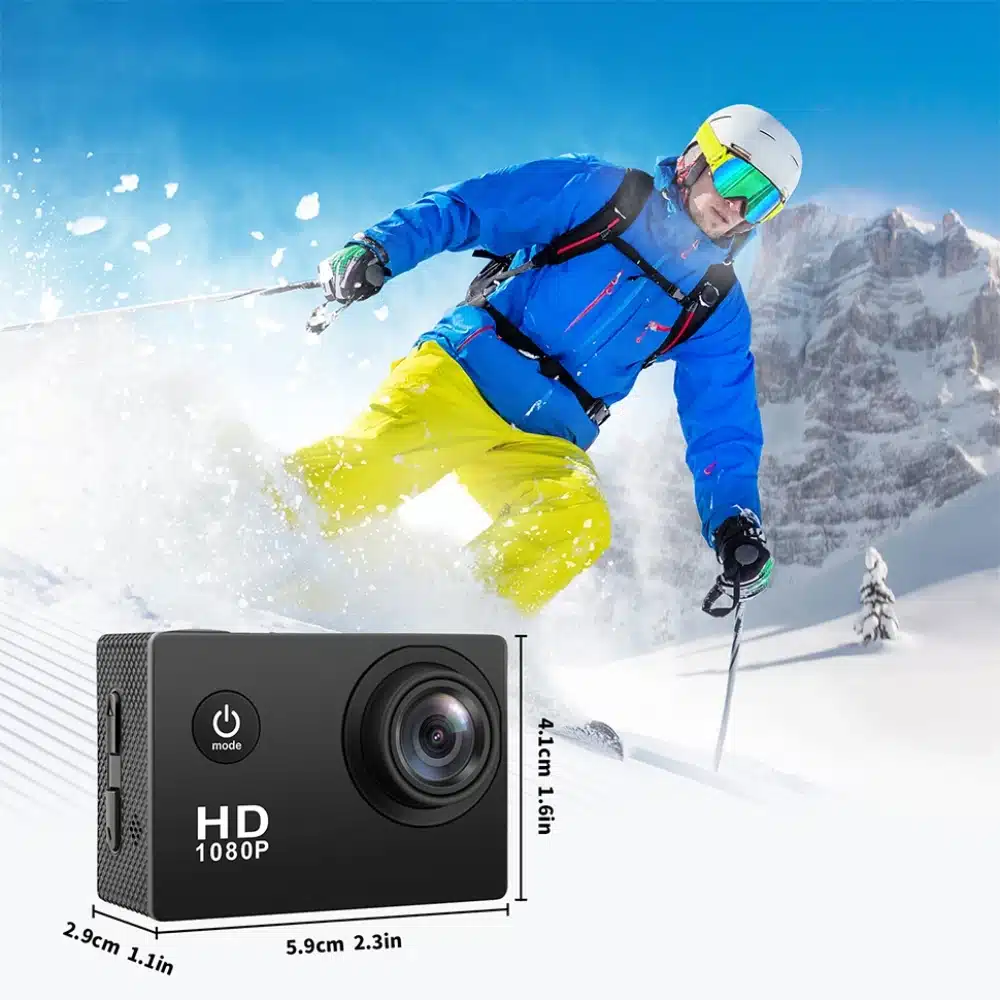 Action Camera Ultra HD 2.0 inch Screen Underwater Waterproof Helmet Video Recording Cameras Outdoor Cycling Mini Sport Cam - 画像 (6)