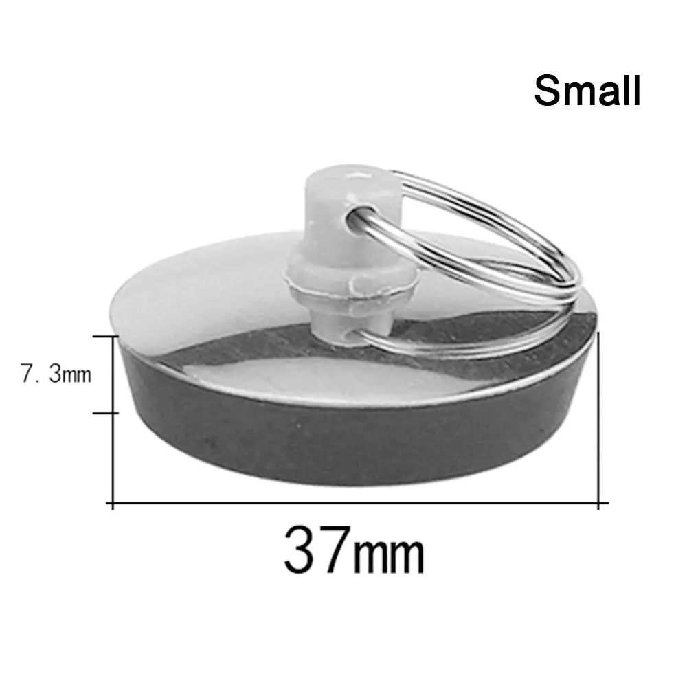 1Pcs Stainless Steel Bath Plug Easy to Use Rubber Drain Stopper Water Kitchen Bathroom Accessory Bath Tub Caps Bath Plug - 画像 (8)