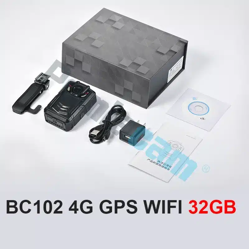 BC102 Body Cameras with 4G LTE with Live Viewing 4g lte live streaming and location better night vision Support 4G WIFI GPS - 画像 (7)