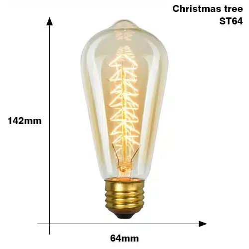 E27 Retro Edison Lamp Bulb AC 220V 40W ST64 G80 G95 G125 T225 Incandescent Lamp Dimmable Vintage Edison Light bulb - 画像 (22)