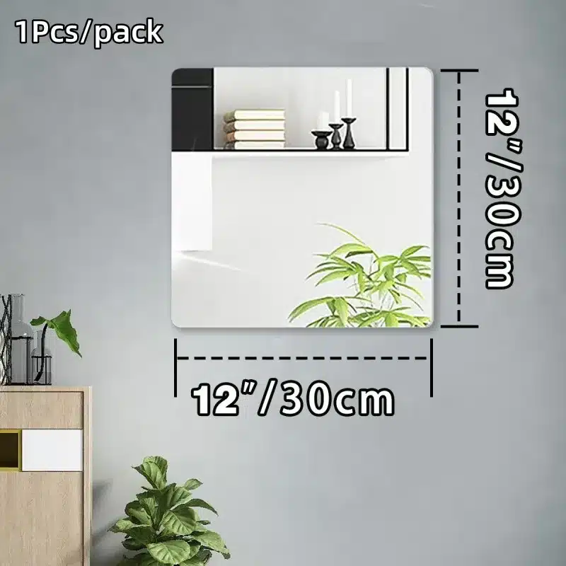 1Pcs Acrylic Mirror with Wall Suction Shower Mirror Suitable for Men Shaving Women Makeup Portable Travel Bathroom Accessories - 画像 (13)