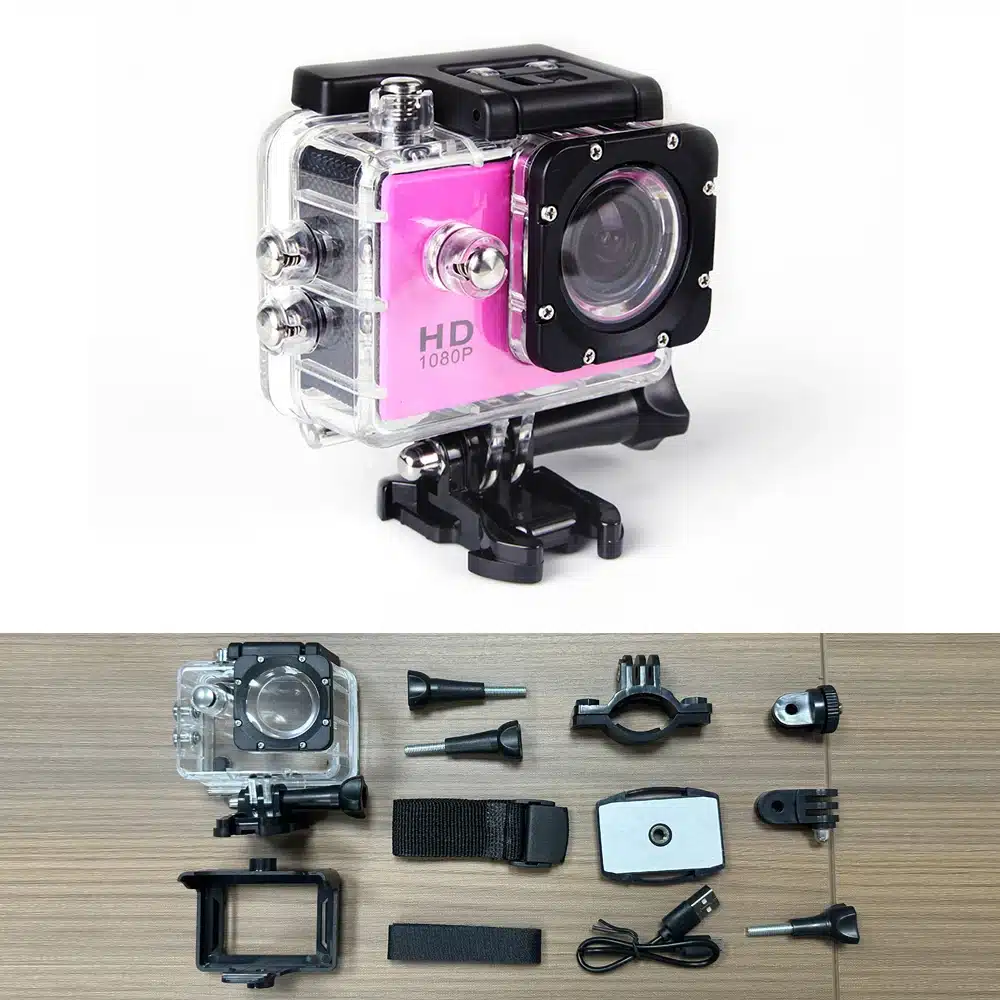 Underwater Waterproof Sports Camera Multifunctional Outdoor Riding Sports DV Skiing Diving Action Camera Video Camera For Helmet - 画像 (8)
