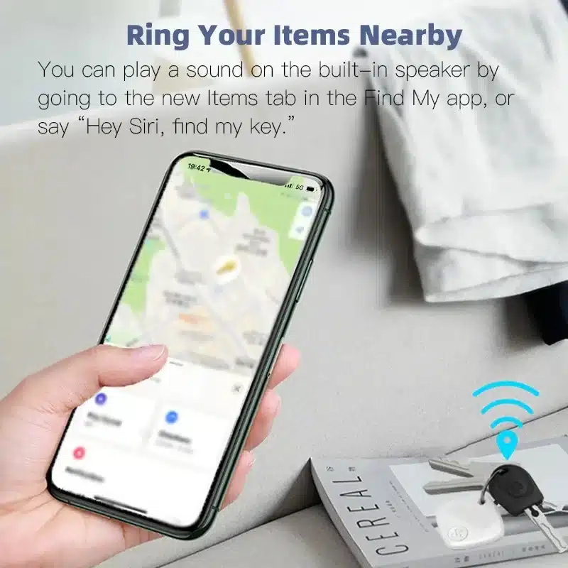 Mini Anti-Lost Tracking Device Bluetooth Works with Apple Find My APP Smart Tag Kid Pet GPS Tracker Alarm Reminder Positioner - 画像 (2)