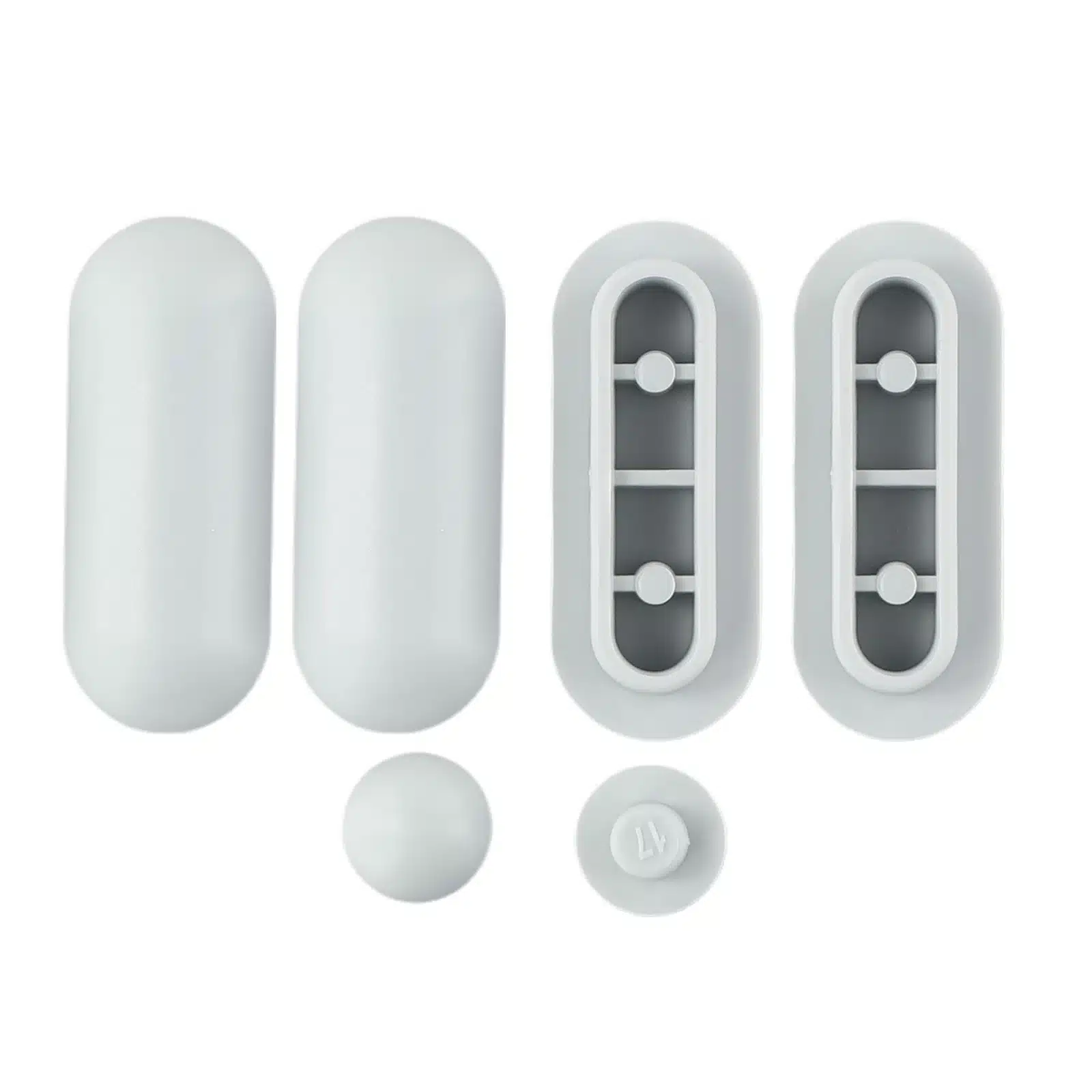 4pcs Anti-slip Toilet Seat Cushions Rubber Pad Buffers Pack-white Stop Bumper Shock Absorber For Pads Accessories Parts - 画像 (4)