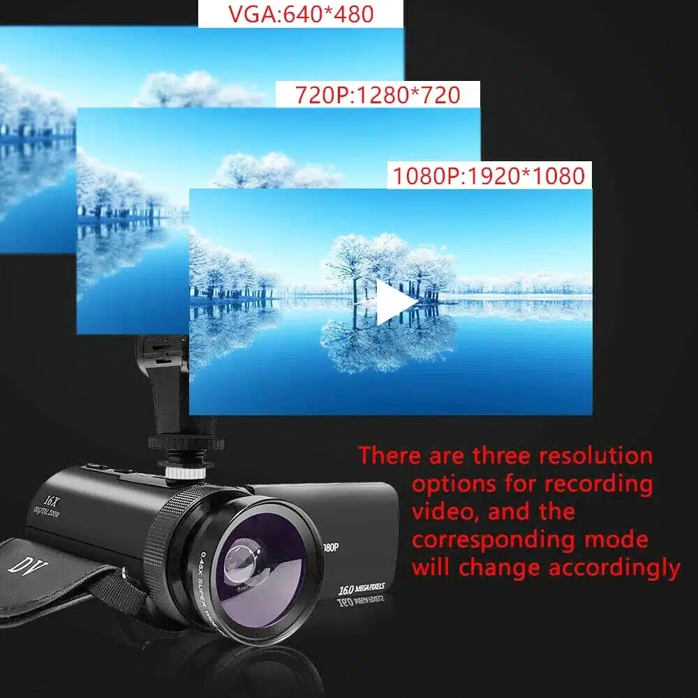 DV Video Recorder Camcorder High-Quality Audio Recording With Microphone Digital zoom Video Camera Machine For Recording Vlogs - 画像 (5)