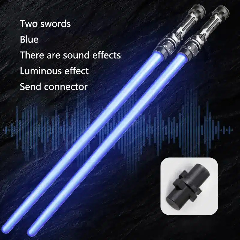 2-in-1 Lightsaber Sword Telescopic Music Laser Sword Toy Colorful Glowing Sword Decompression Toy For Kids Adults Birthday Gifts - 画像 (10)
