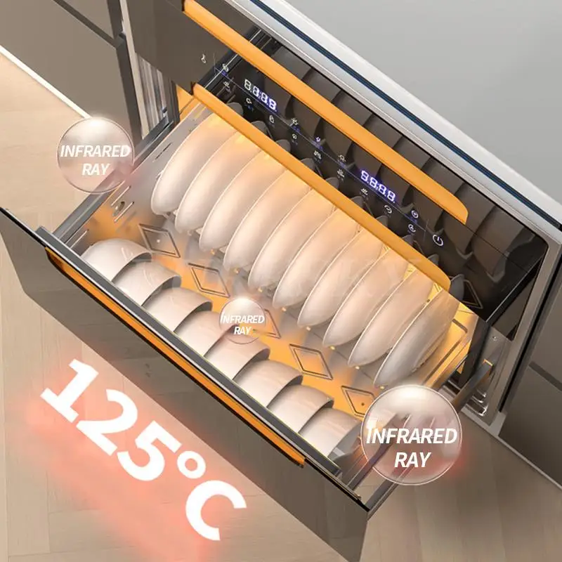 Kitchen Storage Supplies Built-in Disinfection Kitchen Cabinet And Storage 120L Capacity High Temperature Disinfection Cupboard - 画像 (3)