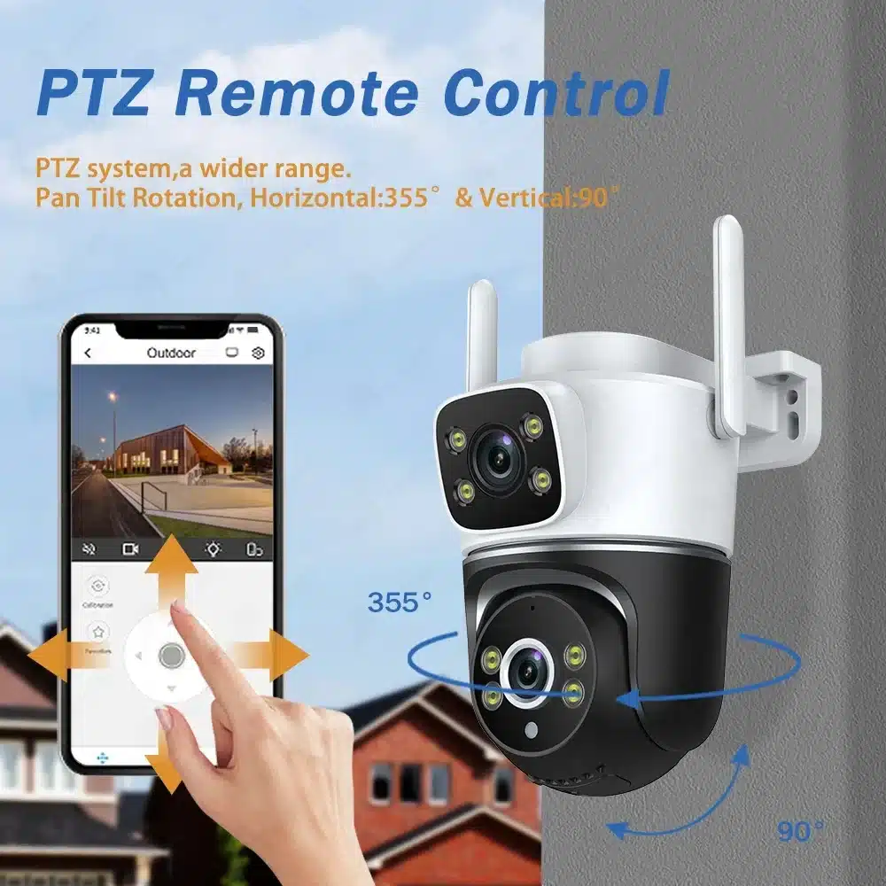 5K 10MP Tuya Intelligent Camera Pan Tilt Version Monitoring Home Mobile Phone Remote Wireless Network Camera 360 Panoramic View - 画像 (6)