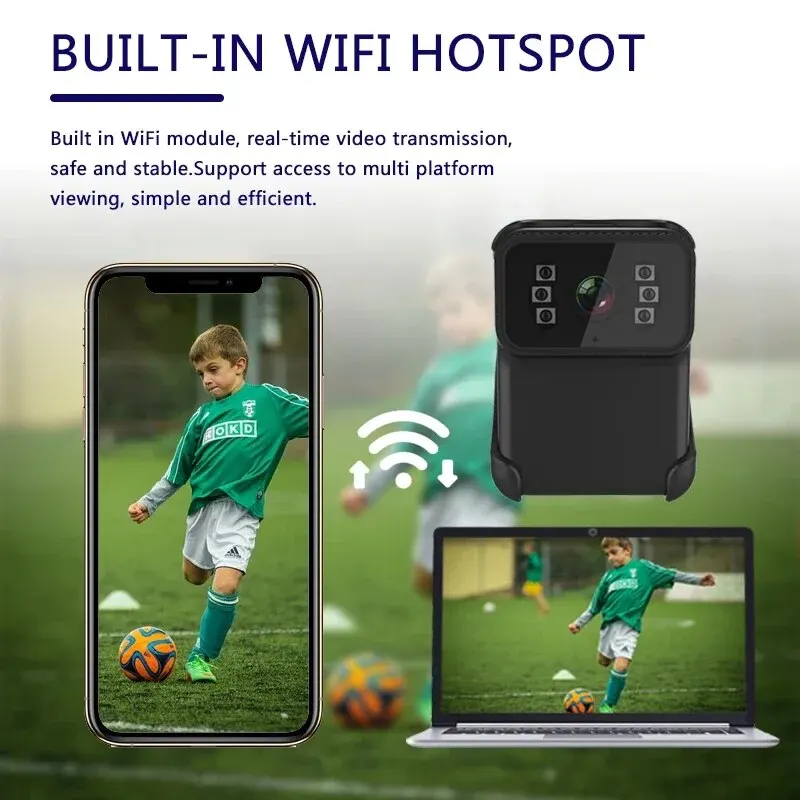 Wifi Camera 1080P Full HD Waterproof Mini Sport Outdoor Video Camera Convenient Autom Dustproof A Recording Cycle Body Camara - 画像 (5)