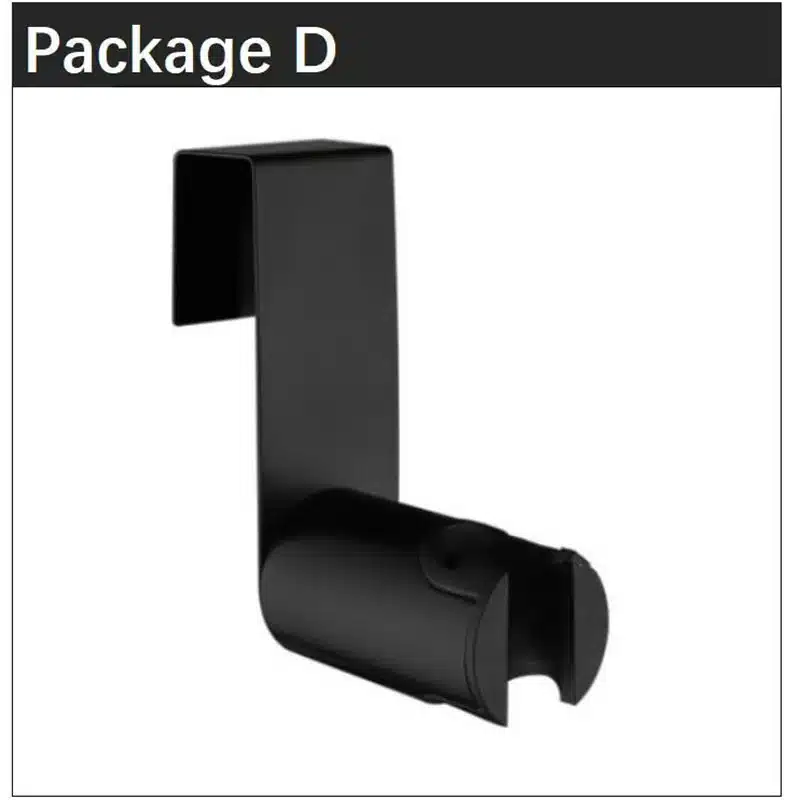 Handheld Black Toilet wash Bidet Faucet Spray Gun Sprayer shower head Anal cleaning washer WC Bathroom water valve hose holder - 画像 (18)