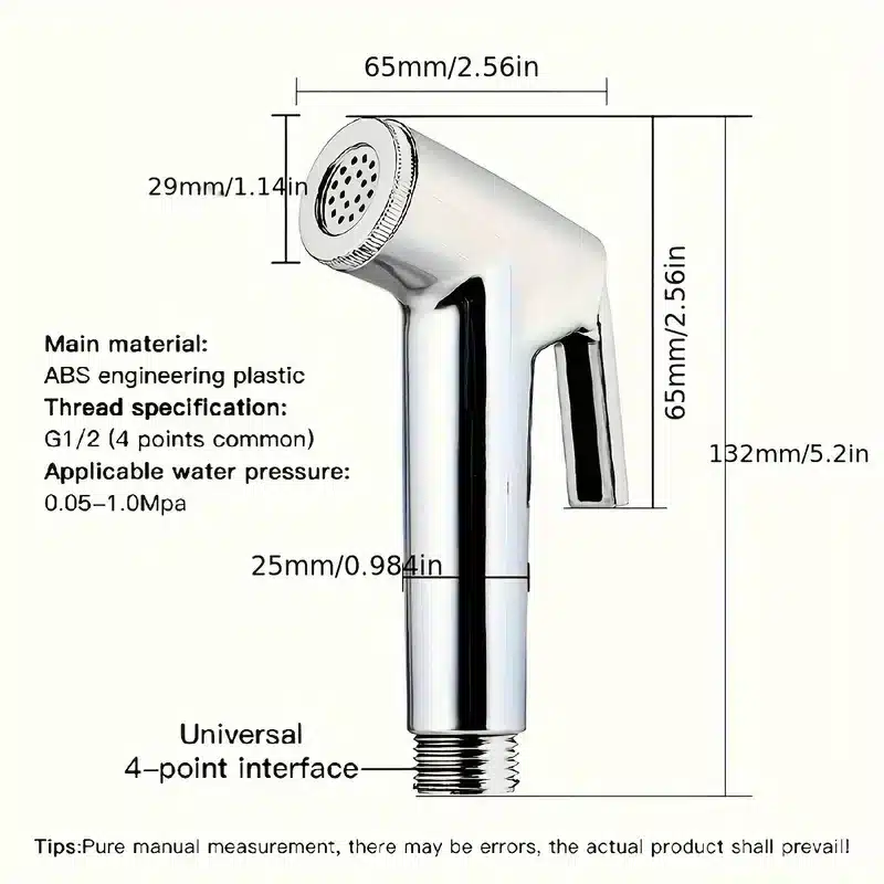 Bathroom Accessories 1 Piece Set Household Handheld Shower Set Toilet Spray Gun Toilet Booster Flusher Nozzle Handheld Spray Gun - 画像 (5)