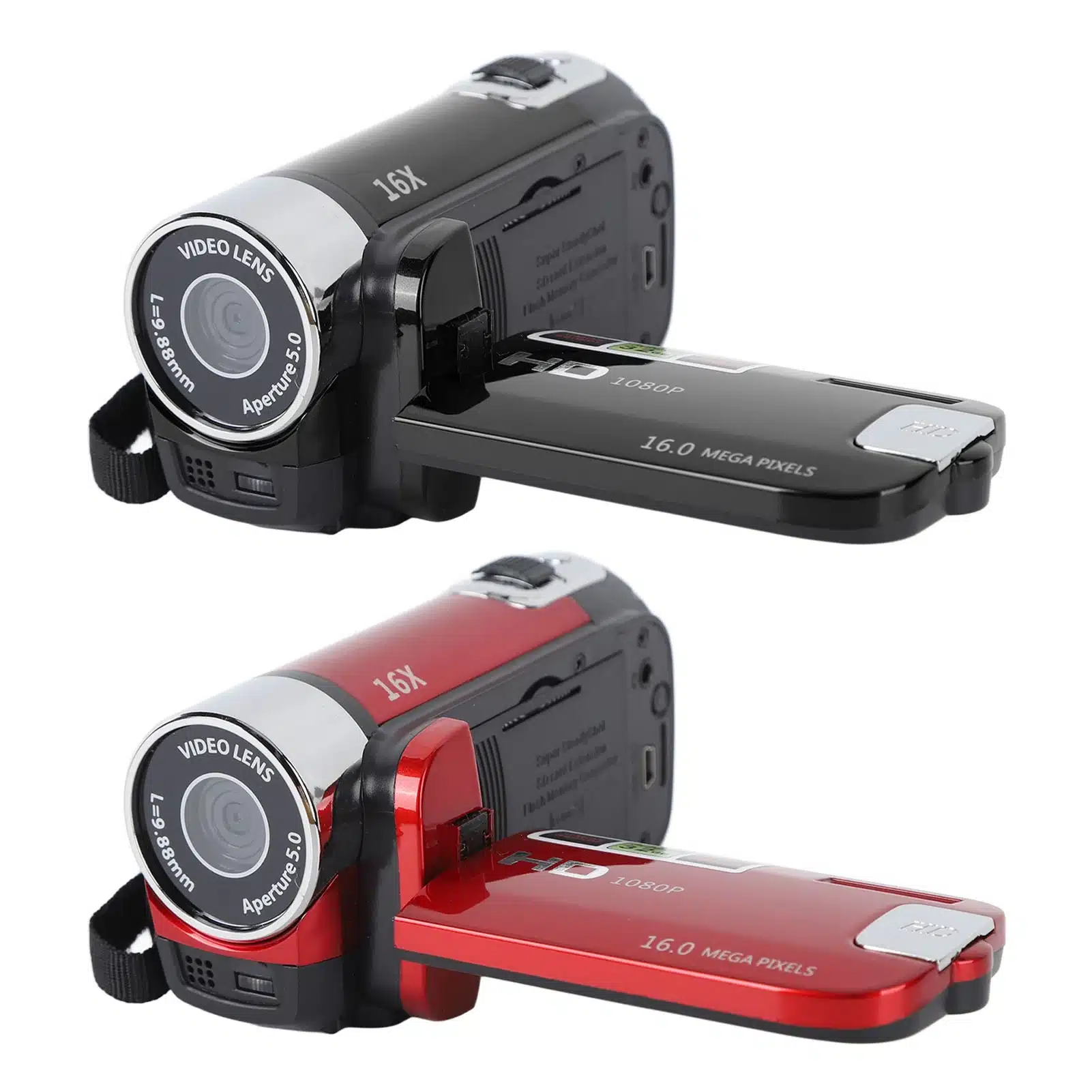 2.7in Camera 4K Camera Vlogging Camera 4K 48MP DV Camera 2.7in TFT Rotatable Screen 16x Digital Zoom Video Camera with USB Cable - 画像 (6)