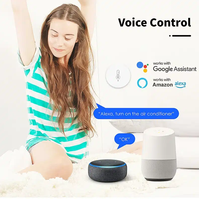 Tuya Zigbee 3.0 Temperature And Humidity Sensor Remote Monitor By Smart Life APP Battery Powered Work With Alexa Google Home - 画像 (3)