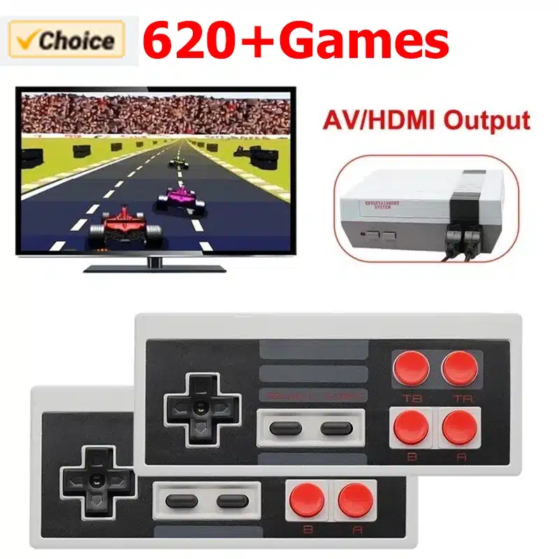 Retro Game Console Classic Mini Video Game System Built-in 620 AV Games 8-Bit FC Nes TV Console for Adults and Kids Gift - 画像 (4)