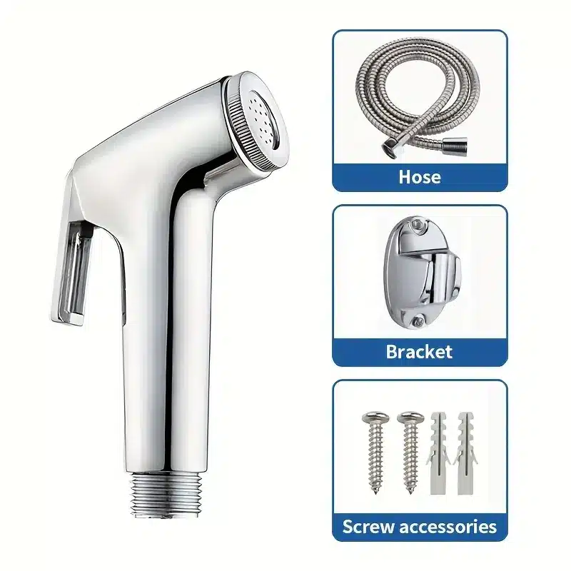 Bathroom Accessories 1 piece set Household Handheld Shower Set Toilet Spray Gun Toilet Booster Flusher Nozzle Handheld Spray Gun - 画像 (7)