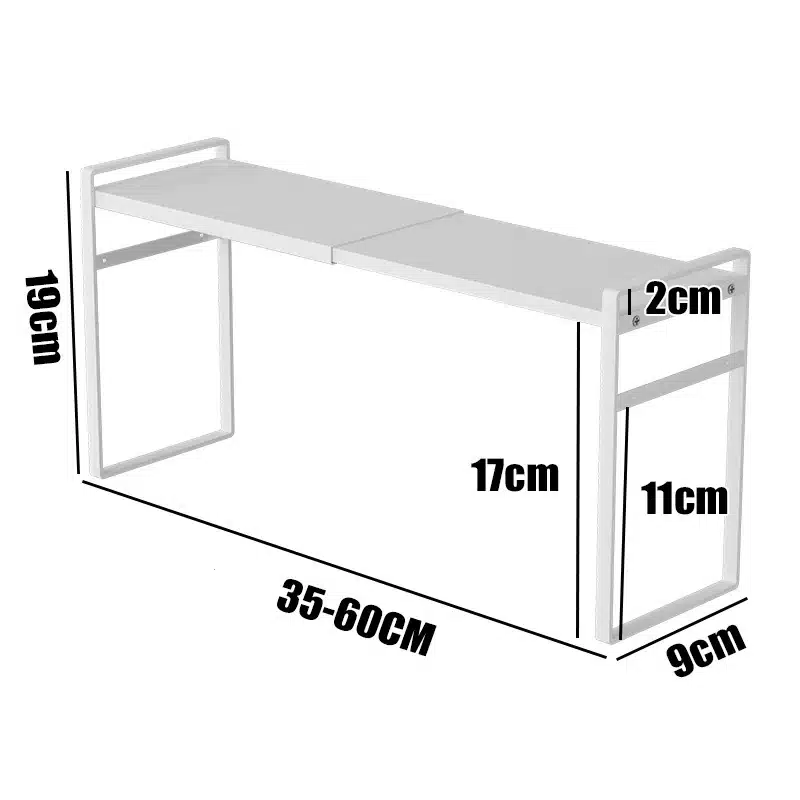 Retractable Kitchen Cabinet Storage Shelf Organizer Rack for Kitchen Bathroom Pantry Spice Cupboard Home Storage Shelf - 画像 (8)