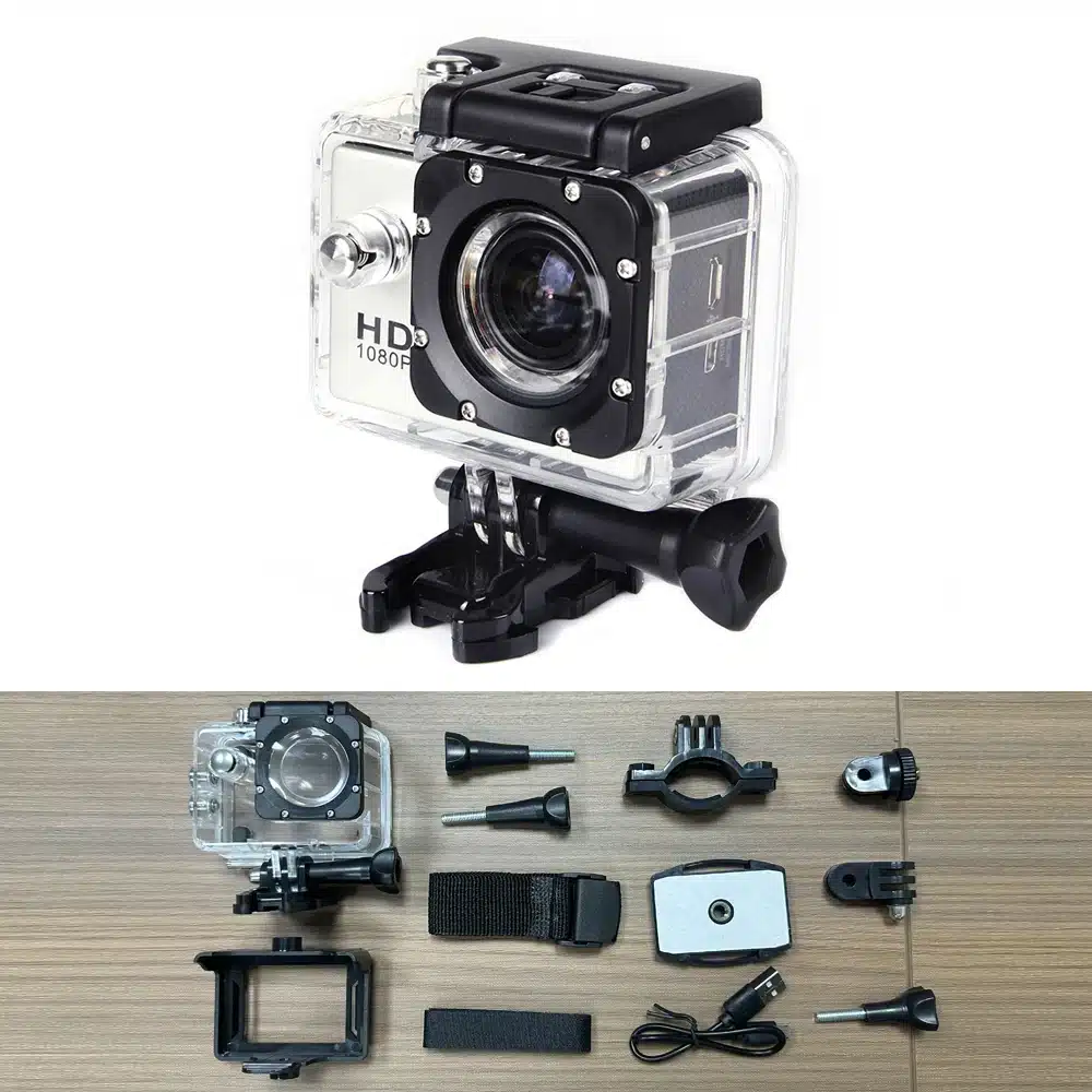 Underwater Waterproof Sports Camera Multifunctional Outdoor Riding Sports DV Skiing Diving Action Camera Video Camera For Helmet - 画像 (12)