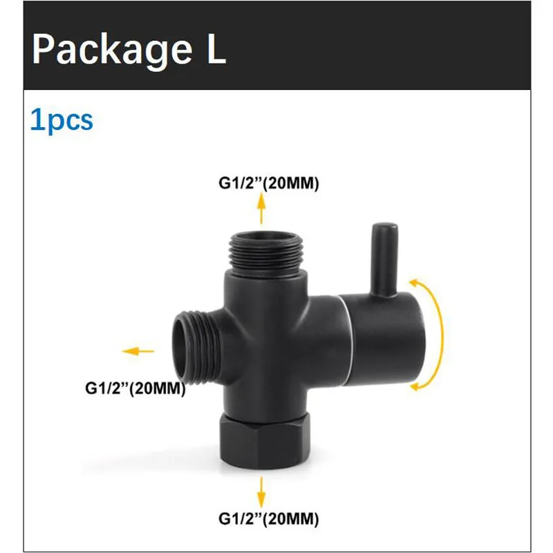 Handheld Black Toilet wash Bidet Faucet Spray Gun Sprayer shower head Anal cleaning washer WC Bathroom water valve hose holder - 画像 (9)