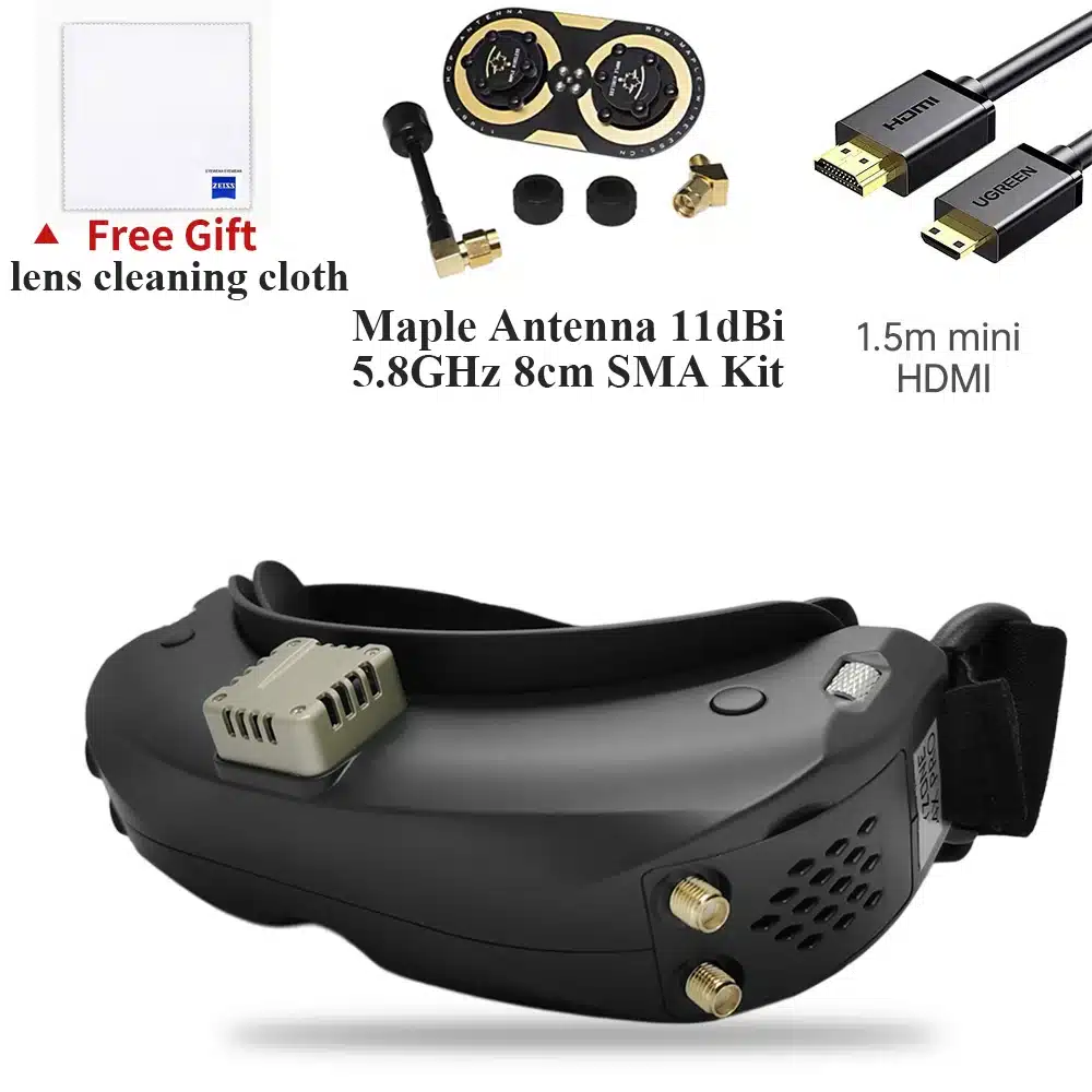 Skyzone SKY04O PRO 1280x720 OLED FPV GOGGLES 720P 60FPS 5.8Ghz 48CH Steadyview DVR Head Tracker for RC Drone Airplane - 画像 (9)